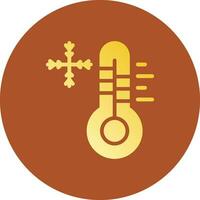 Cold Temperature Creative Icon Design vector