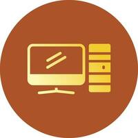 Computer Creative Icon Design vector