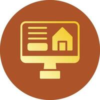 Online Booking Creative Icon Design vector