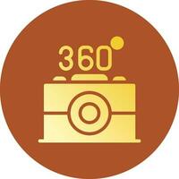 360 Camera Creative Icon Design vector