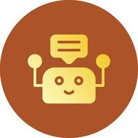 Chatbot Creative Icon Design vector