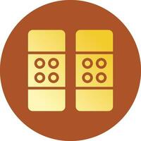 Glyph Gradient Circle Design vector