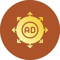 Advertising Submission Creative Icon Design vector