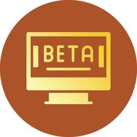 Beta Creative Icon Design vector