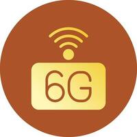 6G Network Creative Icon Design vector