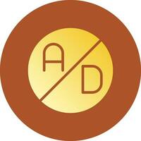 Ad Blocker Creative Icon Design vector