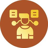 User Predictions Creative Icon Design vector