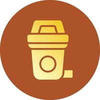 Glyph Gradient Circle Design vector