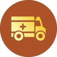 Ambulance Creative Icon Design vector