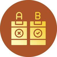 AB Testing Creative Icon Design vector