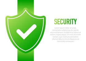 Web security icon shield. web banner. vector