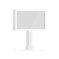 Blank bilboard for advertising and announcements on white background. vector