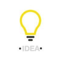 The light bulb is full of ideas And creative thinking. Light bulb icon. vector