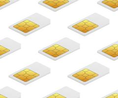 Digital e sim chip motherboard digital chip. Modern icon. White background. Vector template. Communication icon symbol.
