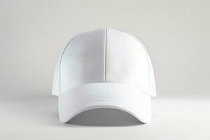 AI generated photo of a white cap on a white background