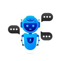 Chatbot icon concept, chat bot or chatterbot. Robot Virtual Assistance Of Website Or Mobile Applications. Vector illustration