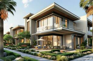 AI generated villas of mln residential photo