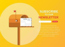 Subscribe Now For Our Newsletter. Subscribe Button Template. vector