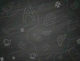 Amazing black chalk board background for all students, class teacher vector