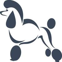 vector de un caniche perro en blanco antecedentes. mascota. animales fácil editable en capas vector ilustración.