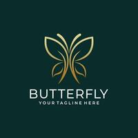 Butterfly logo icon design template vector