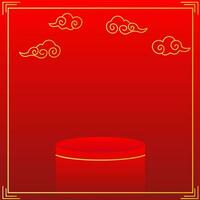 Chinese new year background vector