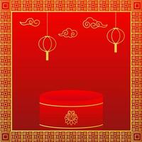 Chinese new year background vector