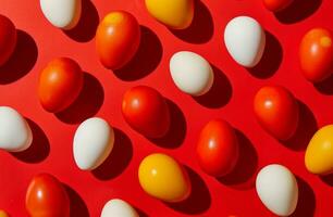 AI generated white paper with red, white photo
