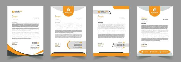 Free Vector Modern Creative Professional Business and Corporate Letterhead Template Design