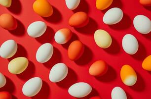 AI generated white paper with red, white photo