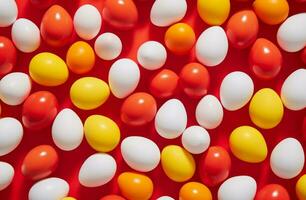 AI generated white paper with red, white photo