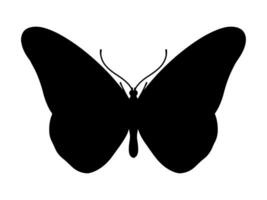 mariposa silueta, mariposa icono aislado en blanco antecedentes. vector