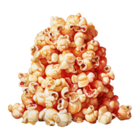 AI generated Pile of Popcorn. AI Generated Image png