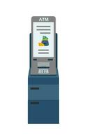 ATM machine isolated on white vector