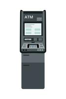 ATM machine isolated on white vector