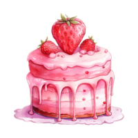 AI generated Piece of Cake with a Heart. AI Generated Image png