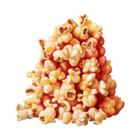 AI generated Pile of Popcorn. AI Generated Image png