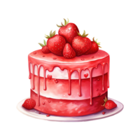 AI generated Piece of Cake with a Heart. AI Generated Image png