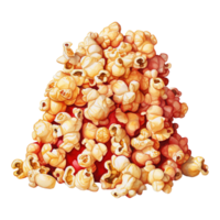 AI generated Pile of Popcorn. AI Generated Image png