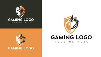 Gaming logo design vector