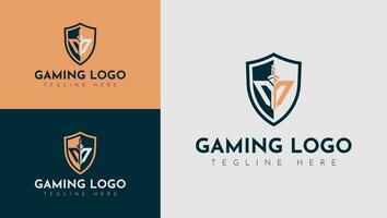 Gaming logo design vector