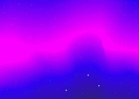 Futuristic abstract background. Neon backdrop, blur, northern lights. Bright, acidic cosmic colors. Vector Illustration