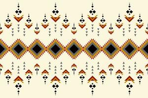 Geometric seamless ethnic pattern. Geometric ethnic pattern can be used in fabric design for clothes, wrapping, textile, embroidery, carpet, tribal pattern vector