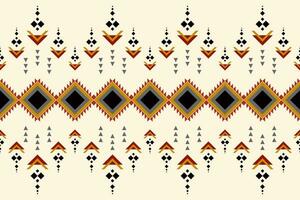 Geometric seamless ethnic pattern. Geometric ethnic pattern can be used in fabric design for clothes, wrapping, textile, embroidery, carpet, tribal pattern vector