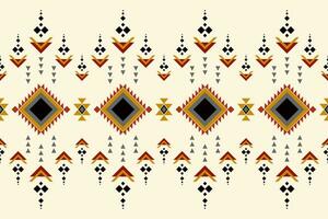Geometric seamless ethnic pattern. Geometric ethnic pattern can be used in fabric design for clothes, wrapping, textile, embroidery, carpet, tribal pattern vector