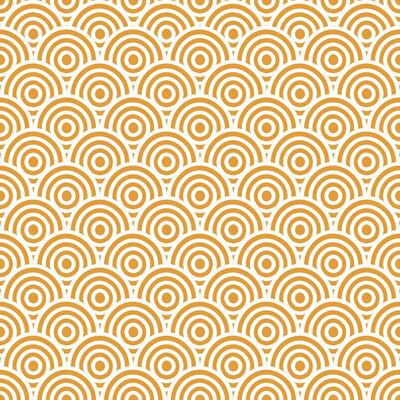 Golden scale pattern of dragon, snake, fish, mermaid. Seamless. Vector illustration.
