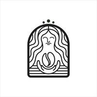 sencillo y moderno café tienda logo diseño para profesional negocio. Listo a utilizar logo vector Arte para personal y comercial marca. antiguo, café frijol, taza, caliente