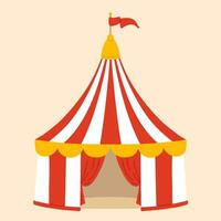doodle circus tent vector