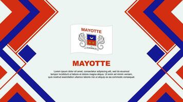 Mayotte Flag Abstract Background Design Template. Mayotte Independence Day Banner Wallpaper Vector Illustration. Mayotte Banner