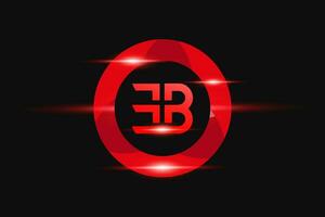 EB Red logo Design. Vector logo design for business.